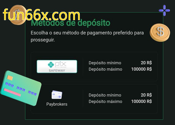 O cassino fun66x.combet oferece uma grande variedade de métodos de pagamento